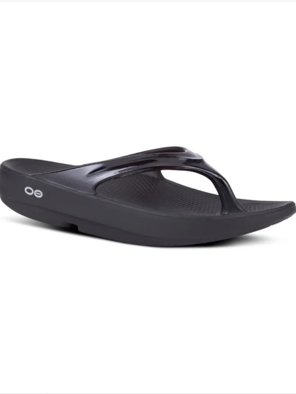 Oofos OOlala Womens Recovery Sandals Size 10 Black Comfort Travel